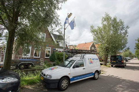 Buitenschilderwerk woning Krommeniedijk, voorgevel Buitenschilderwerk woning Krommeniedijk, voorgevel