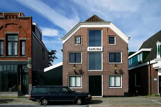 Gehele buitenschilderwerk voormalig houten kaaspakhuis "Gouda" (Zaanweg, Wormerveer) - foto 3