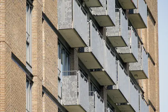 Buitenschilderwerk appartementengebouw (Bezaanjachtplein, Amsterdam) - foto 6 Buitenschilderwerk appartementengebouw (Bezaanjachtplein, Amsterdam) - foto 6